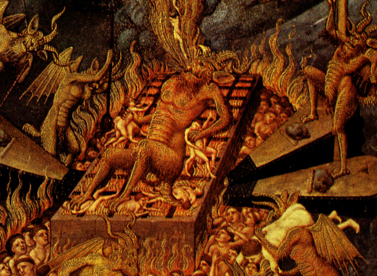 Огненная пыточная для грешников 6. Фреска демона Баала. Преисподняя ад чистилище.